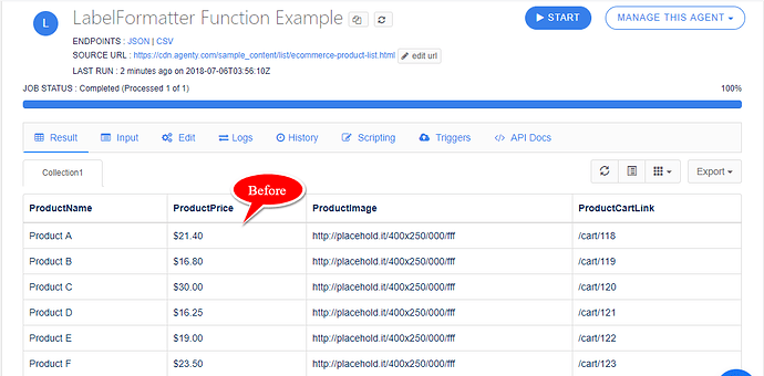 LabelFormatter Function Example-before