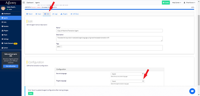 language options in machine translation