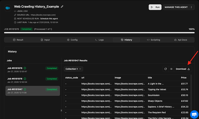 Web crawling history