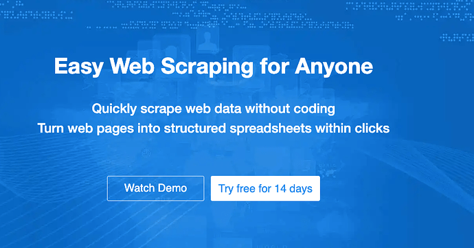 Octoparse web scraping