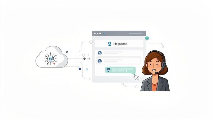AI cloud powering helpdesk