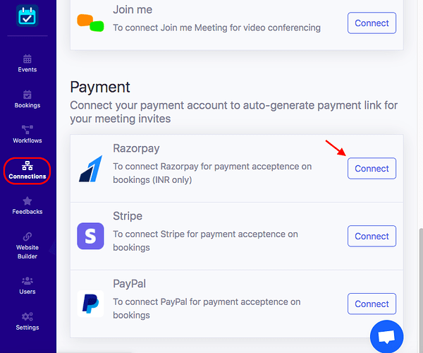Razorpay for appointment booking payment