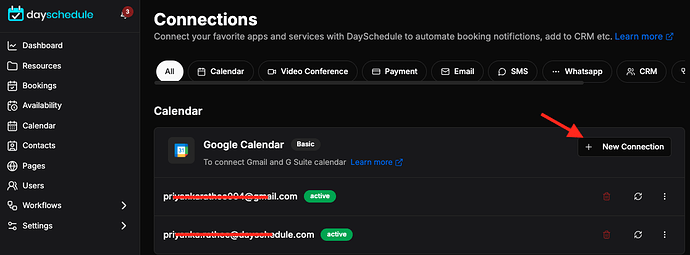 Update connections