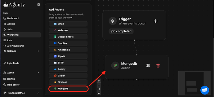 Add MongoDB workflow