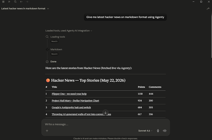 Website scraping preview using Claude desktop
