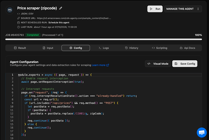 Request interception with Puppeteer