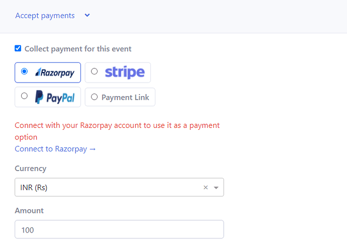 Razorpay payment integration with appointment scheduler