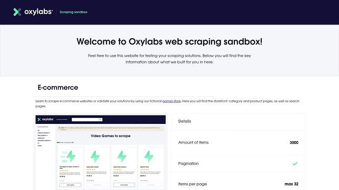 web-scraping.dev (Testing & Learning Platform)