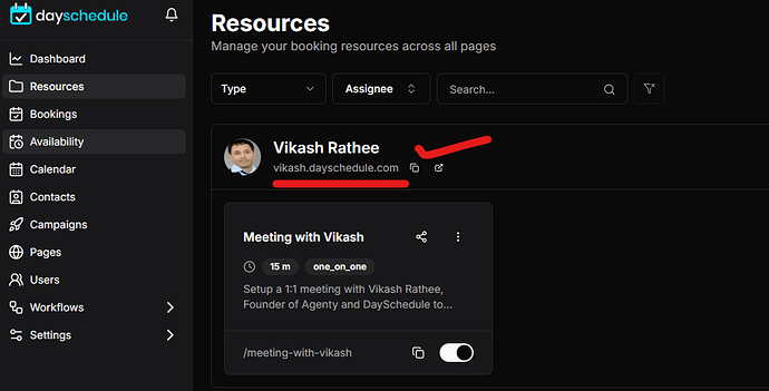 appointment booking link to share