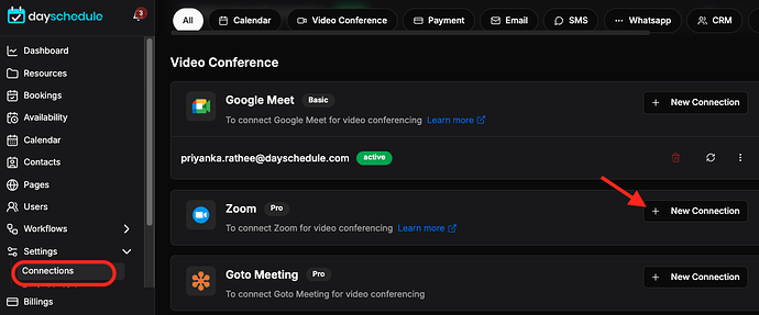 Add zoom connection