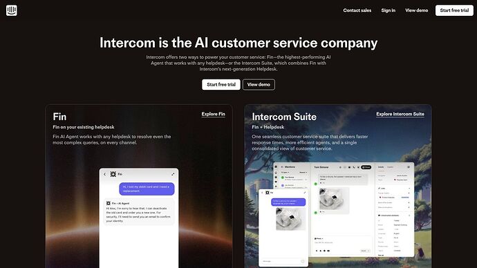 Intercom (Fin AI Agent + Help Desk)