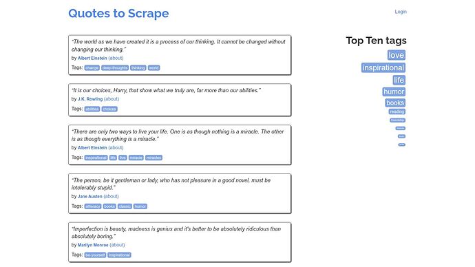 Quotes to Scrape