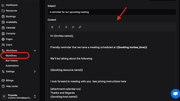 Email reminder testing
