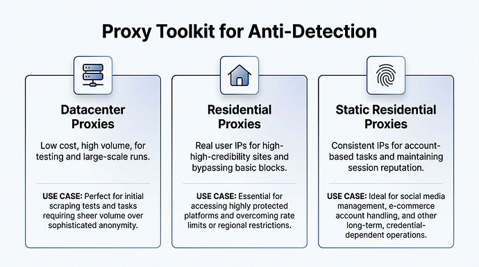 Proxies for anti-detection