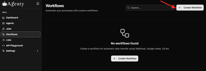 Create Algolia workflow
