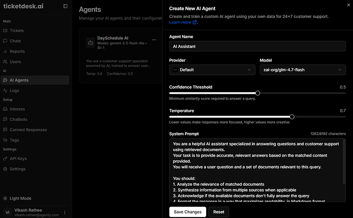 Create an AI Agent