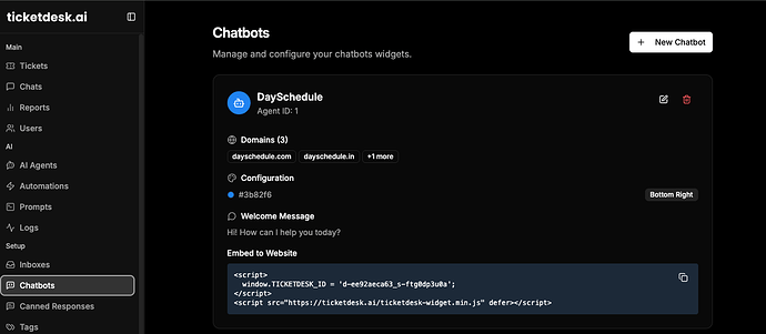 How to embed chatbot in website