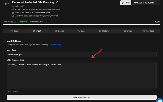 password protected site scraping