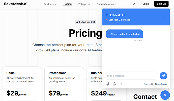 AI Chatbot preview