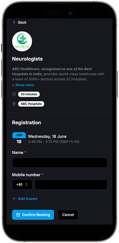 doctor appointment mobile app