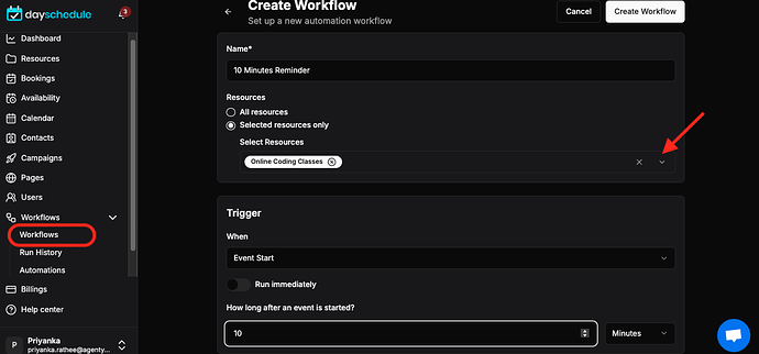 Add event in Zapier workflow