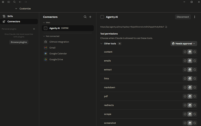 Available Tools in Agenty MCP