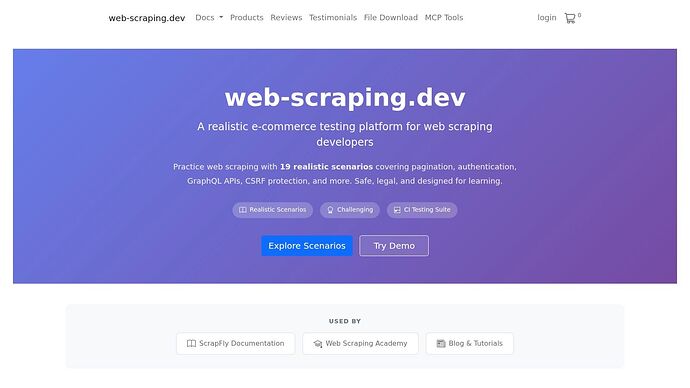 ScrapeMe Live (WooCommerce demo shop)