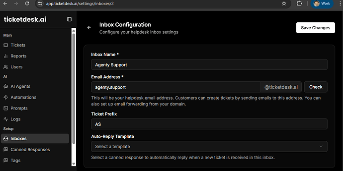 Create an Inbox