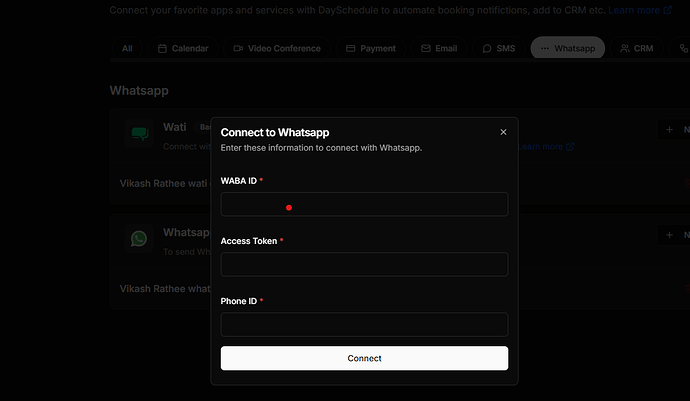 Connect with WhatsApp Business API
