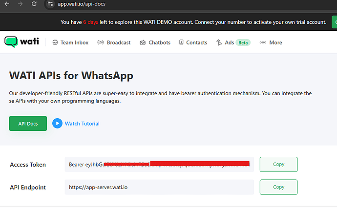 Get Your Wati API Key