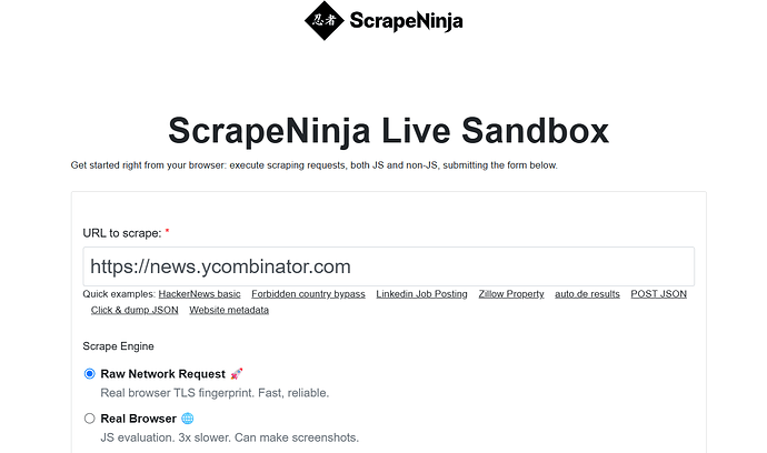 ScrapeNinja