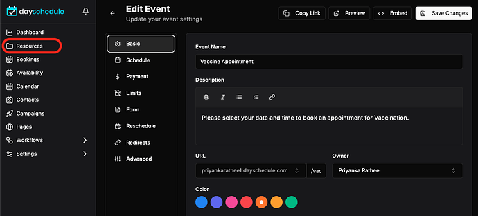 Add details in event