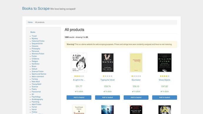 Books to Scrape