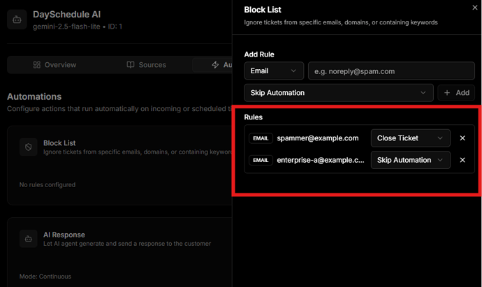 Block List