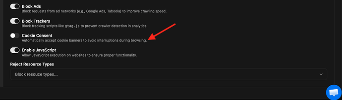 Accept cookies consent automatically