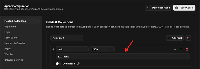 JSONPath query selectors