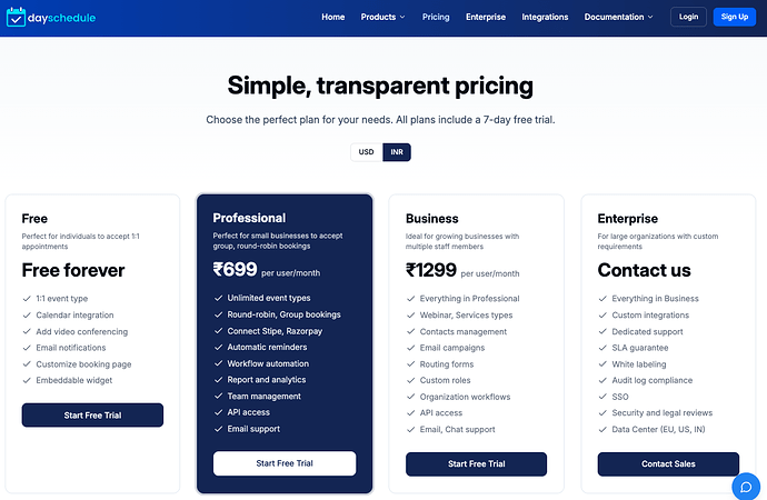 DaySchedule appointment software' pricing