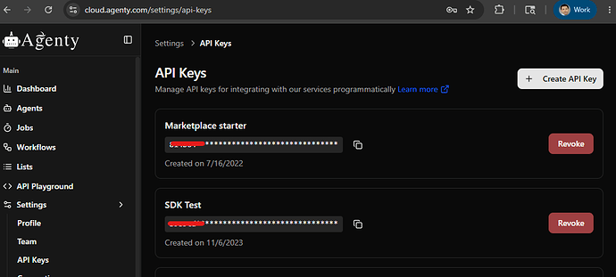 Agenty API Key