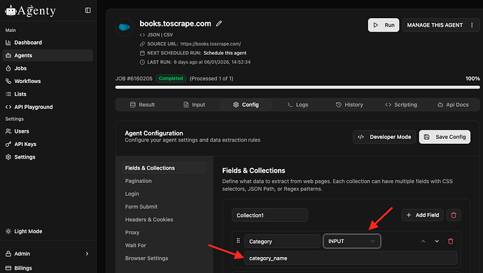 Merge data using Input field