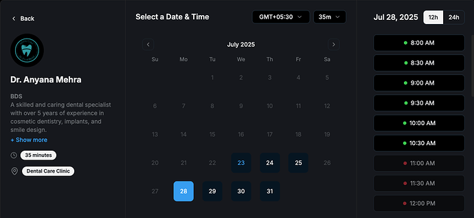 DaySchedule Appointment System