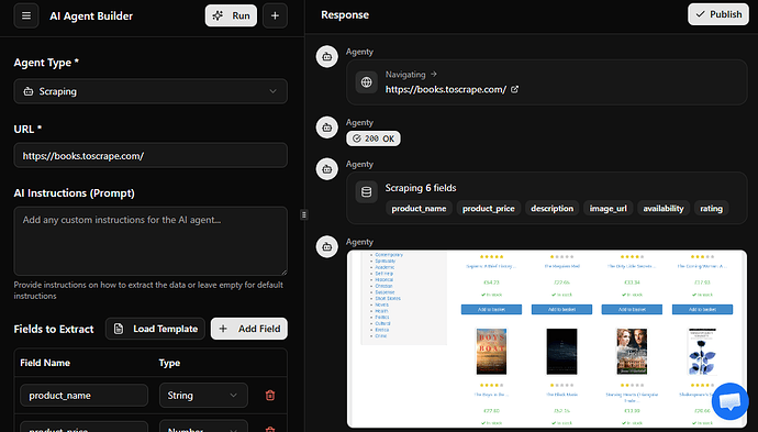 Scraping data with AI