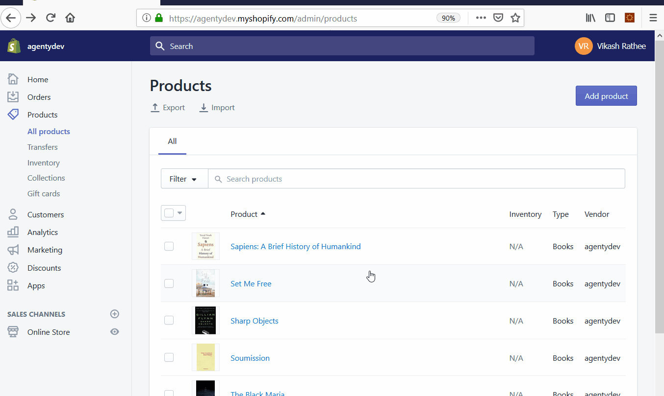 shopify product catalog import automatically