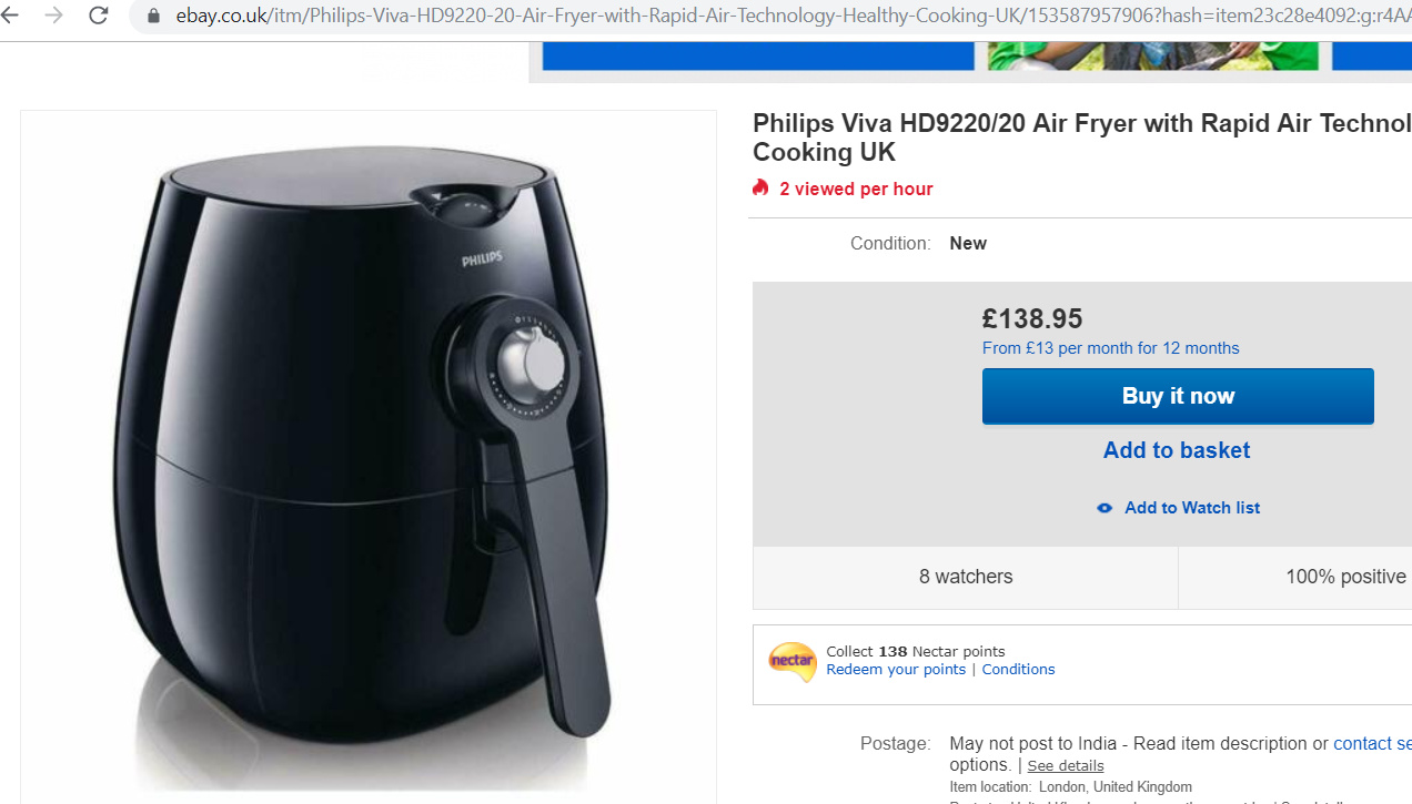 ebay UK price comparison