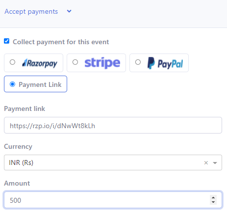 Payment integration for vaccination fee