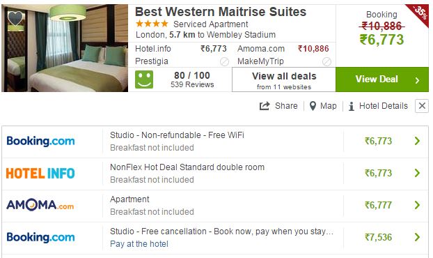 scraping price for hotel price comparison
